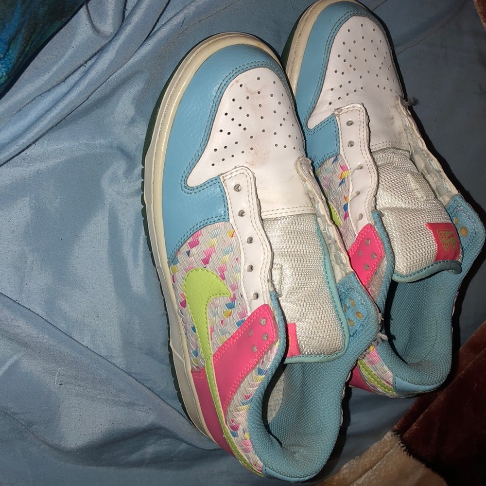 Nike like rainbow shoes